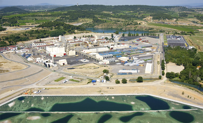 Vue aérienne de l'usine Orano-Malvési (copyright Orano)